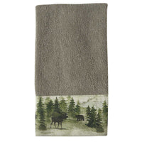 Watercolor Wildlife Fingertip Towel - Set of 2 - Ozark Cabin Décor, LLC