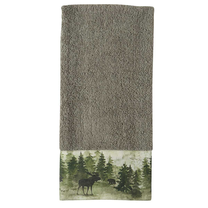 Watercolor Wildlife Bath Hand Towel - Ozark Cabin Décor, LLC