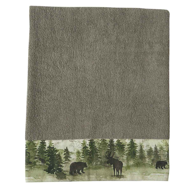 Watercolor Wildlife Bath Towel - Ozark Cabin Décor, LLC