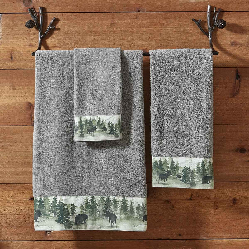 Knibeo Rustic Cabin Kitchen Towels - Cabin Decor, Bathroom Hand Towels,  Farmhouse Dish Towels 16x24, Tea Towels for Kitchen Decorative, Log Cabin