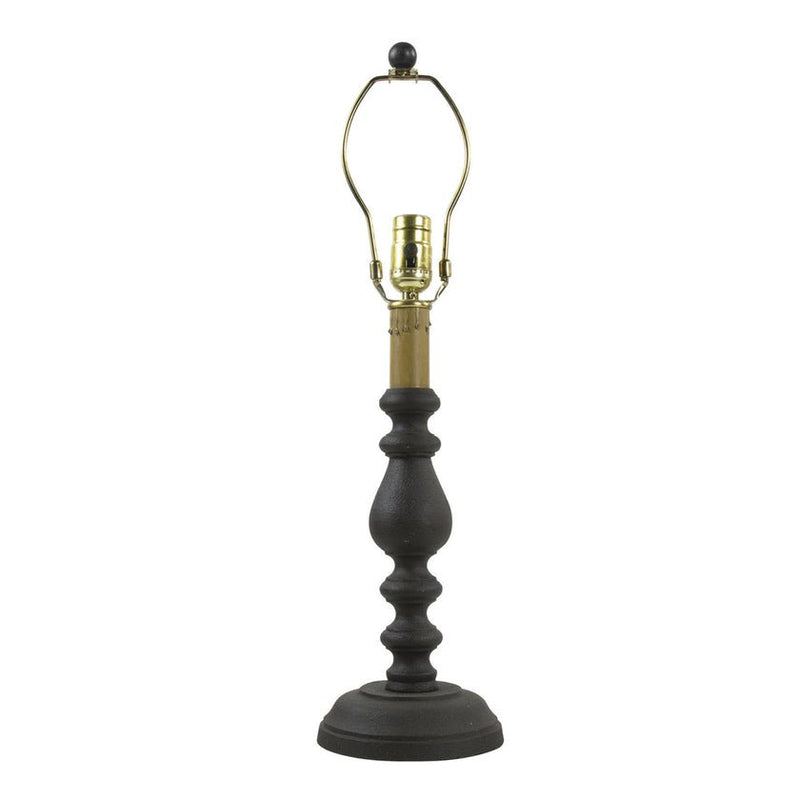 Black 23" Candlestick Lamp - Ozark Cabin Décor, LLC