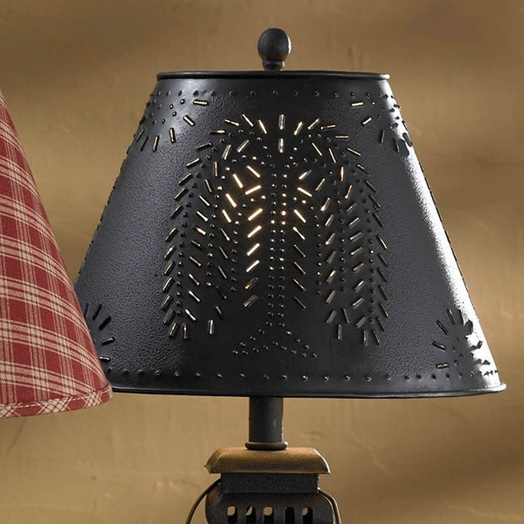 Metal Willow 12" Lamp Shade - Black - Ozark Cabin Décor, LLC