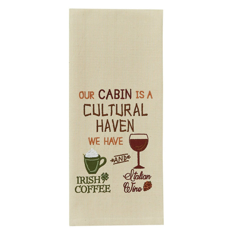Our Cabin Embroidered Kitchen Dish Towel Set - Ozark Cabin Décor, LLC