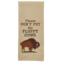 Fluffy Cows Embroidered Kitchen Dish Towel Set - Ozark Cabin Décor, LLC