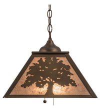 16" Square Oak Tree Pendant Light - Ozark Cabin Décor, LLC