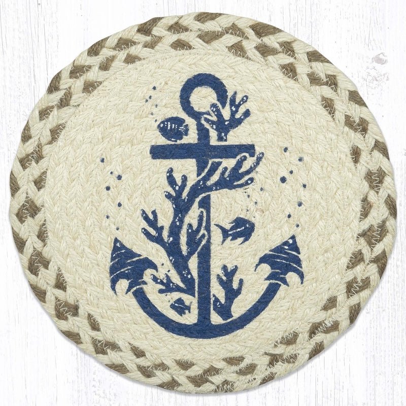 MSPR-061 Anchor Jute Trivet - Ozark Cabin Décor, LLC