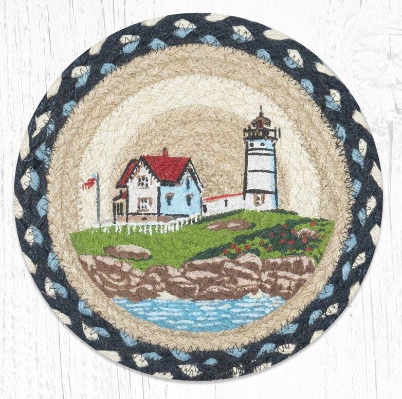 MSPR-629 Nubble Lighthouse Jute Trivet - Ozark Cabin Décor, LLC