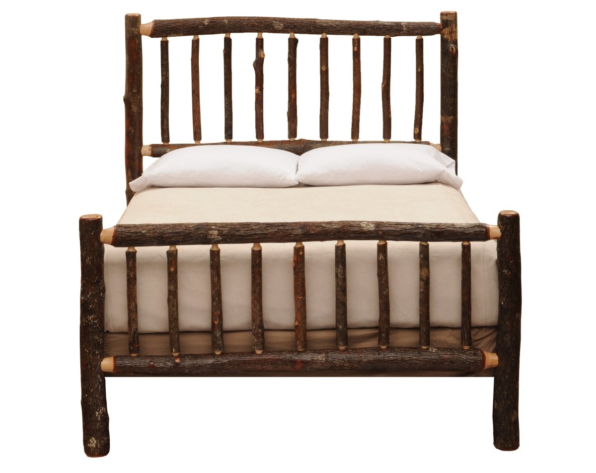 Hickory Log Traditional Bed