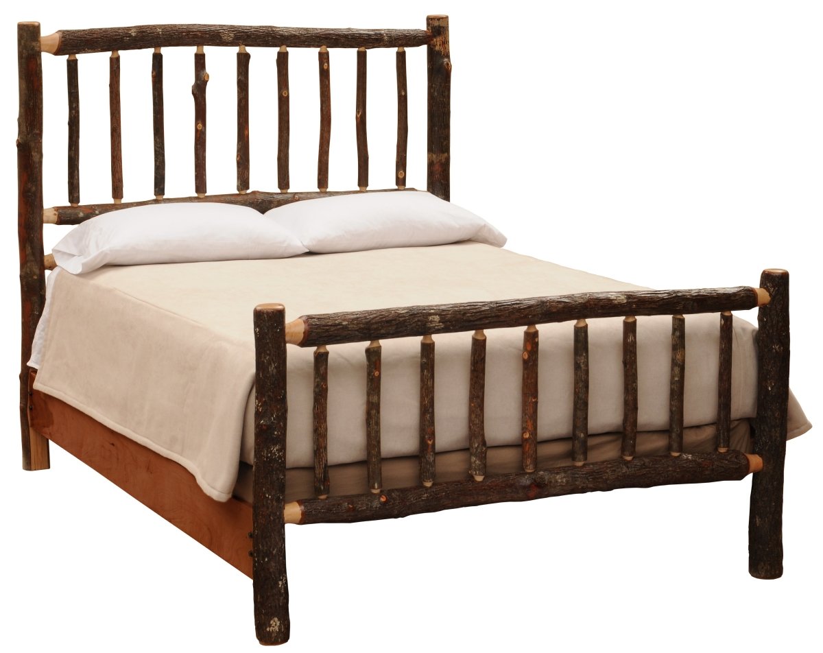 Hickory Log Traditional Bed - Thumbnail 2