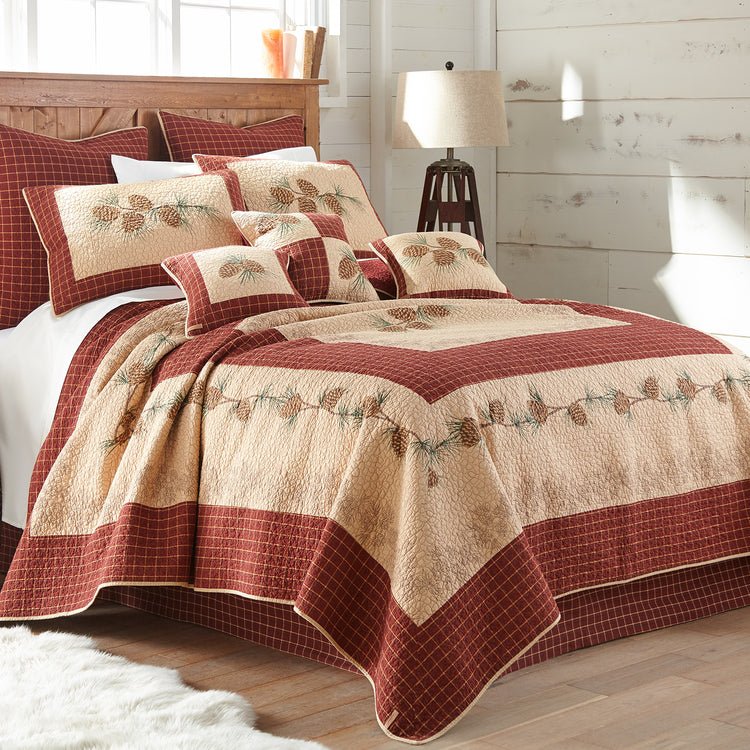 Pine Lodge Quilted Bedding Collection - King - Ozark Cabin Décor, LLC