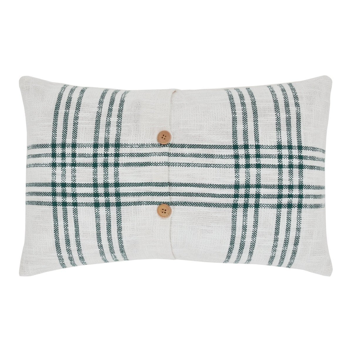 Pine Grove Plaid Embroidered Trees Pillow - Ozark Cabin Décor, LLC