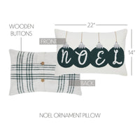 Pine Grove Plaid Noel Christmas Pillow - Ozark Cabin Décor, LLC