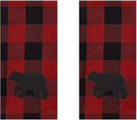 Buffalo Check Bear Kitchen Towel Set - Ozark Cabin Décor, LLC