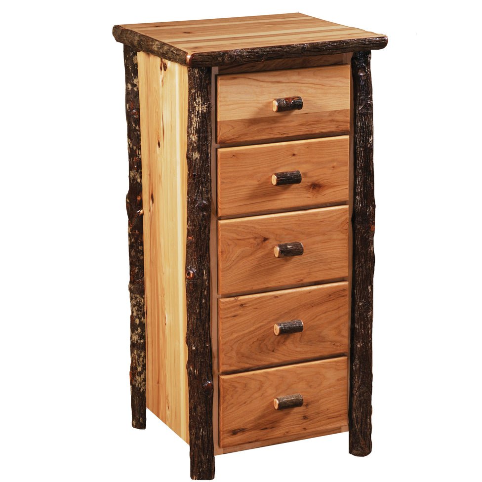 82035-T-P Natural Hickory Log Storage Chest - Ozark Cabin Décor, LLC