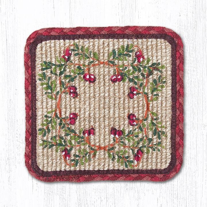 Cranberries Wicker Weave Braided Natural Jute Table Accents  - Ozark Cabin Décor, LLC