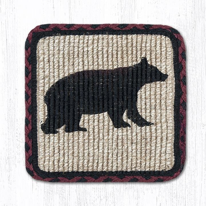 Cabin Bear Wicker Weave Braided Natural Jute Table Accents - Ozark Cabin Décor, LLC