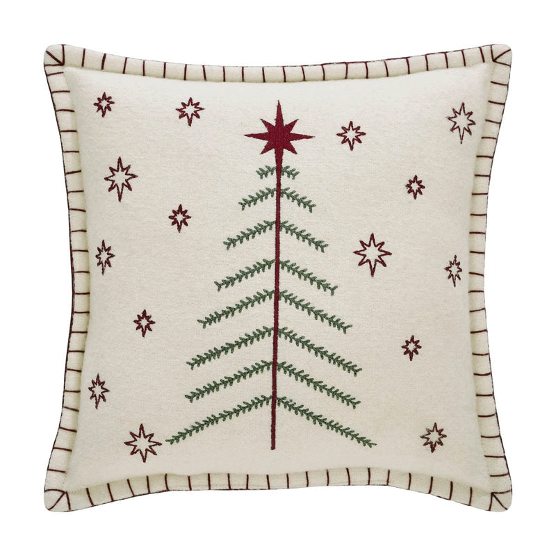 Star of Wonder Primitive Christmas Tree Pillow - Ozark Cabin Décor, LLC