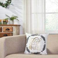 Wintergleam Deck The Halls Christmas Throw Pillow - Ozark Cabin Décor, LLC