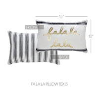 Wintergleam Fa La La Christmas Throw Pillow - Ozark Cabin Décor, LLC