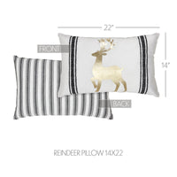 Wintergleam Reindeer Christmas Throw Pillow - Ozark Cabin Décor, LLC