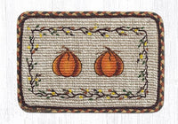 Harvest Pumpkin Wicker Weave Braided Natural Jute Table Accents- Ozark Cabin Décor, LLC