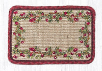 Cranberries Wicker Weave Braided Natural Jute Table Accents  - Ozark Cabin Décor, LLC