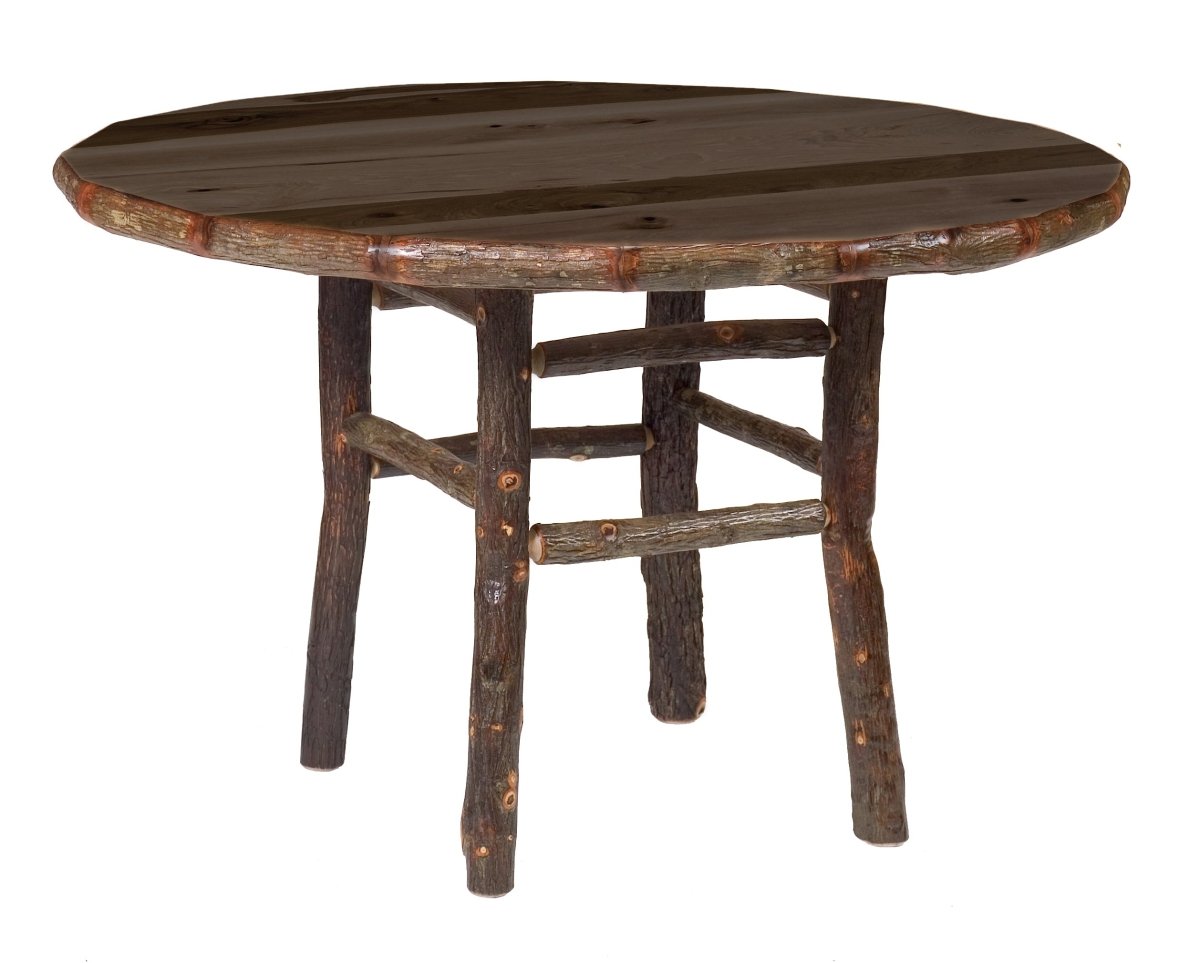 Fireside Lodge Furniture 54" Round Hickory Dining Table - Thumbnail 5