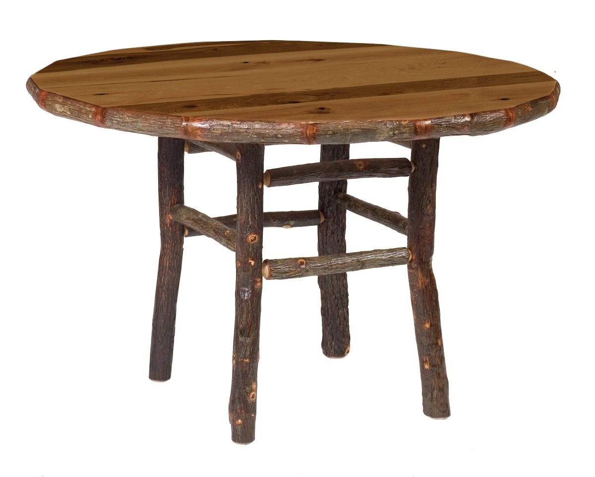 Fireside Lodge Furniture 54" Round Hickory Dining Table