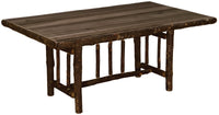 8 Ft. Rectangle Hickory Log Dining Table - Ozark Cabin Décor, LLC