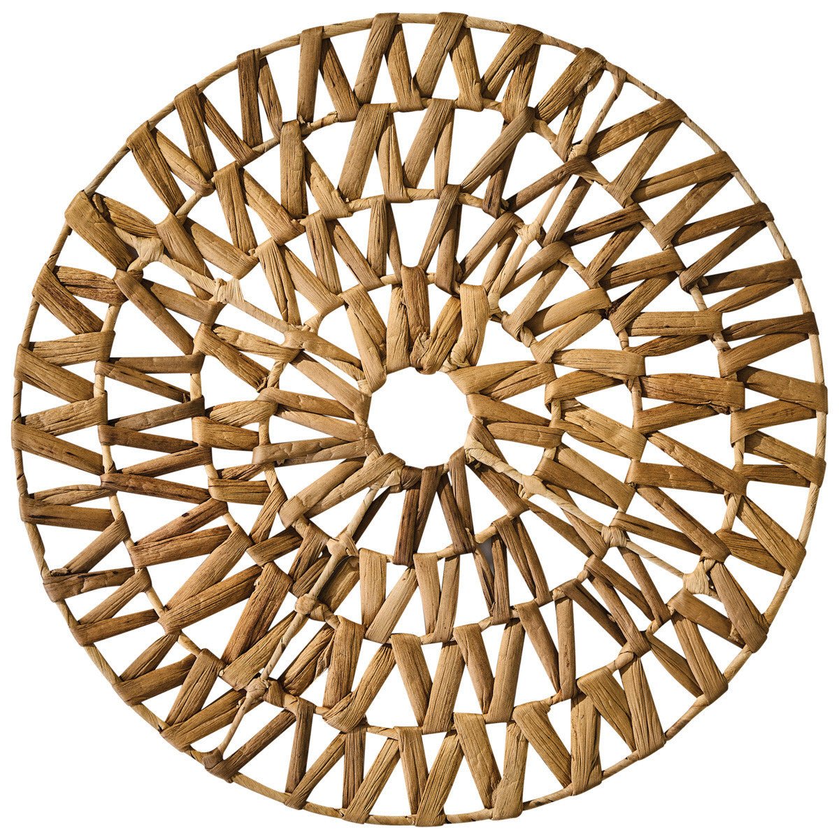 Water Hyacinth Mandela Charger Plate