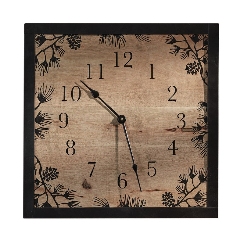 Pine Tree Tops Wall Clock - Ozark Cabin Décor, LLC