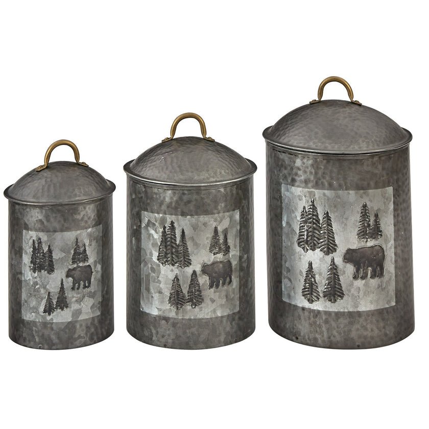 Wild Woods Canister Set of 3 - Ozark Cabin Décor, LLC