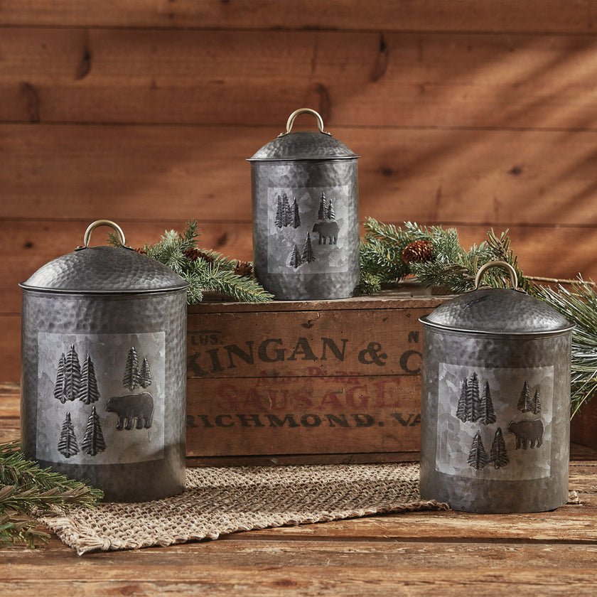 Wild Woods Canister Set of 3 - Ozark Cabin Décor, LLC