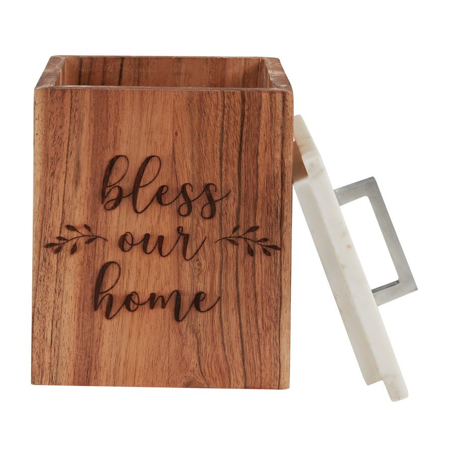 Farmhouse Wood Canister - Small - Ozark Cabin Décor, LLC