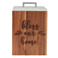 Farmhouse Wood Canister - Large - Ozark Cabin Décor, LLC