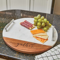 Rustic Farmhouse Round Charcuterie Board - Ozark Cabin Décor, LLC