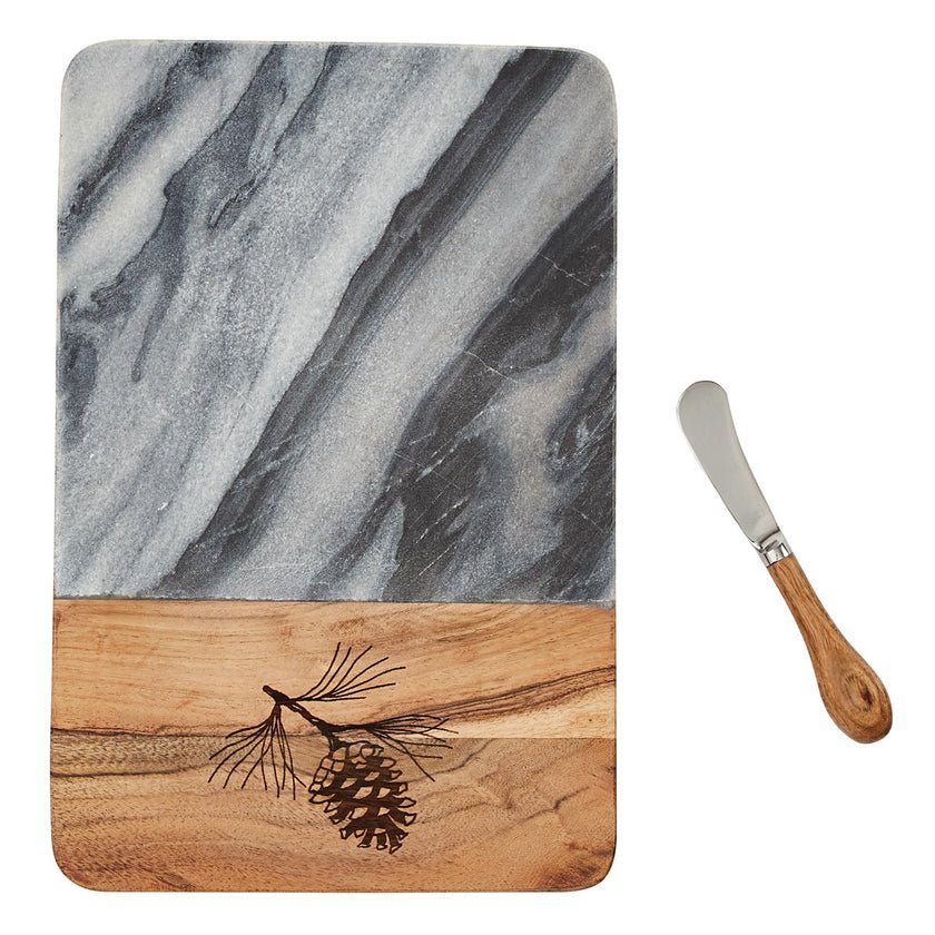 Pinecone Cutting Board - Ozark Cabin Décor, LLC