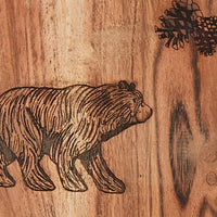 Rustic Lodge Bear Wood Canister - Large - Ozark Cabin Décor, LLC