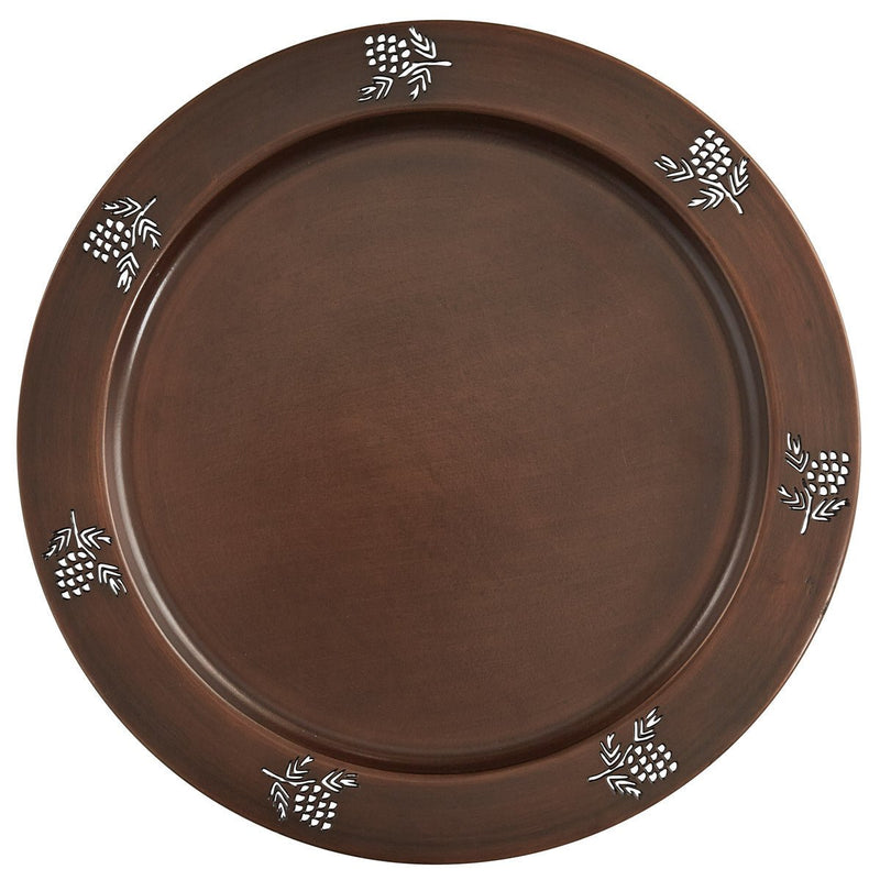 Pinecone Charger Plate - Set of 4 - Ozark Cabin Décor, LLC