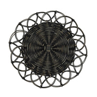 Mya Charger Plate Set - Black - Ozark Cabin Décor, LLC