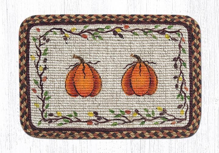 Harvest Pumpkin Wicker Weave Braided Natural Jute Table Accents - Ozark Cabin Décor, LLC