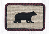 Cabin Bear Wicker Weave Braided Natural Jute Table Accents - Ozark Cabin Décor, LLC