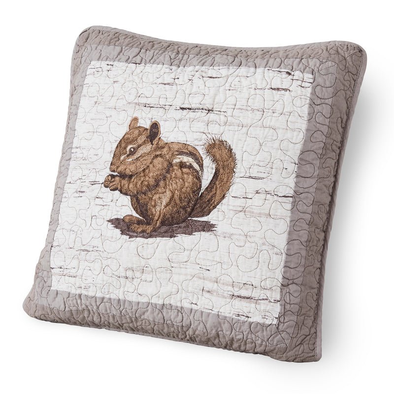 Birch Forest Chipmunk Decorative Throw Pillow - Ozark Cabin Décor, LLC