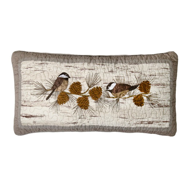 Chickadee Reversible Throw Pillow - Ozark Cabin Décor, LLC