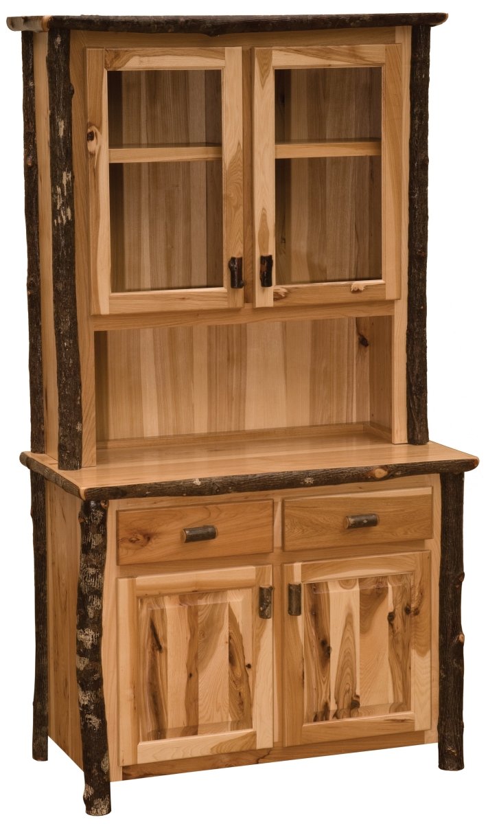 48" Natural Hickory Buffet & Hutch - Ozark Cabin Décor, LLC