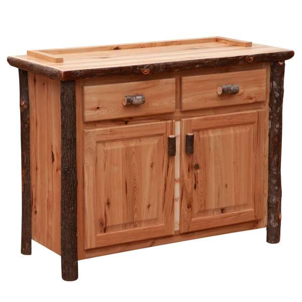 Fireside Lodge Furniture 48" Natural Hickory Buffet & Hutch - Thumbnail 2