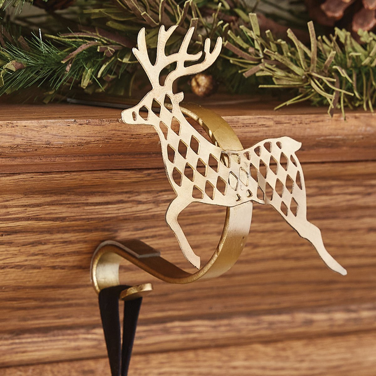 Jumping Deer Stocking Hanger Set - Thumbnail 2
