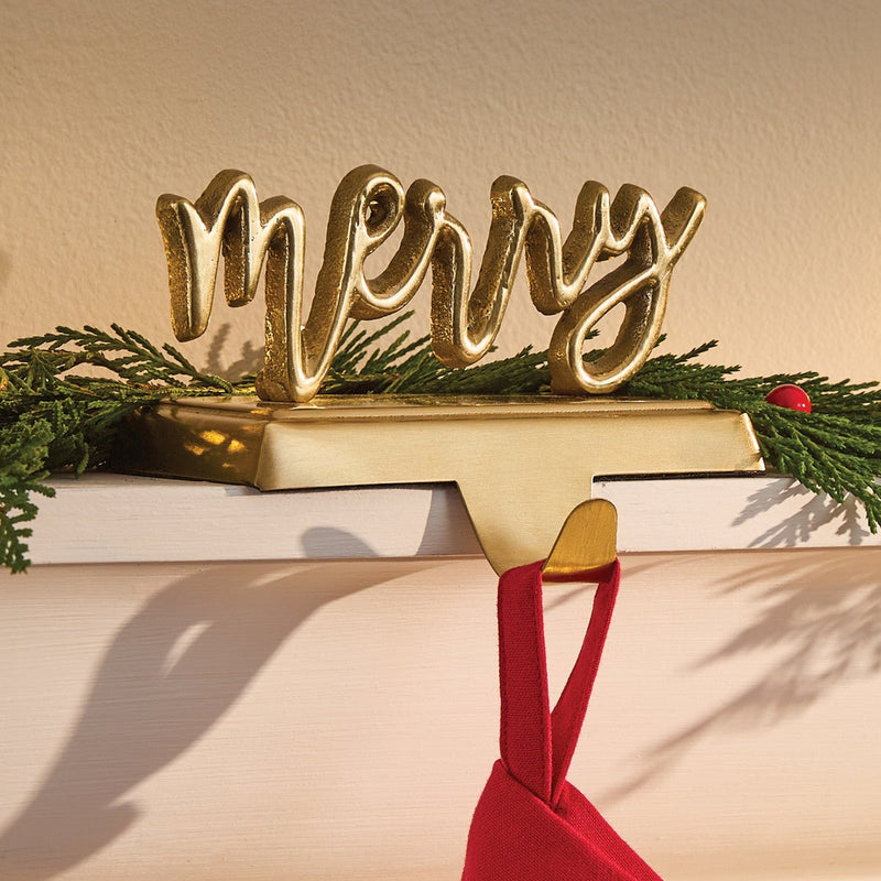 Merry Stocking Hanger - Set of 2 - Ozark Cabin Décor, LLC