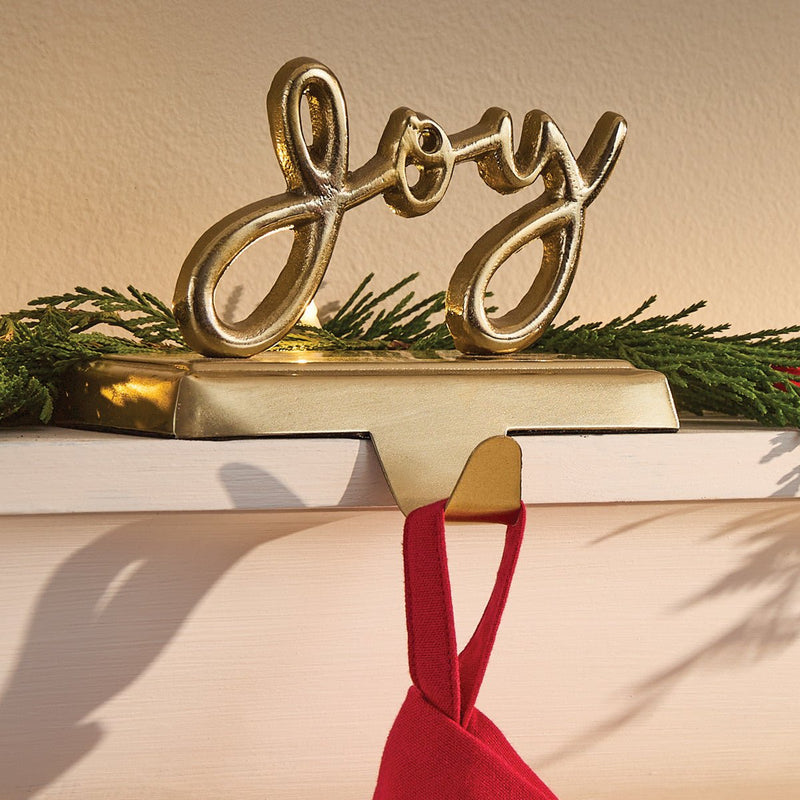 Joy Stocking Hanger - Set of 2 - Ozark Cabin Décor, LLC