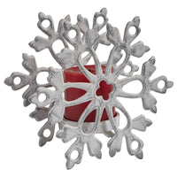 Snowflake Pillar Candle Holder - Ozark Cabin Décor, LLC